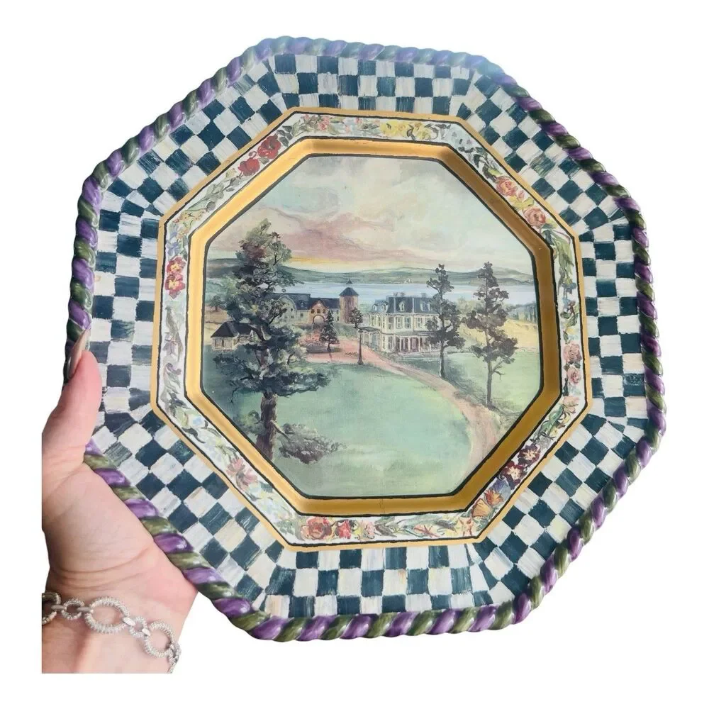 MacKenzie-Childs MacLachlan Dinner Plate 11.75” 1991 Second Edition Vintage